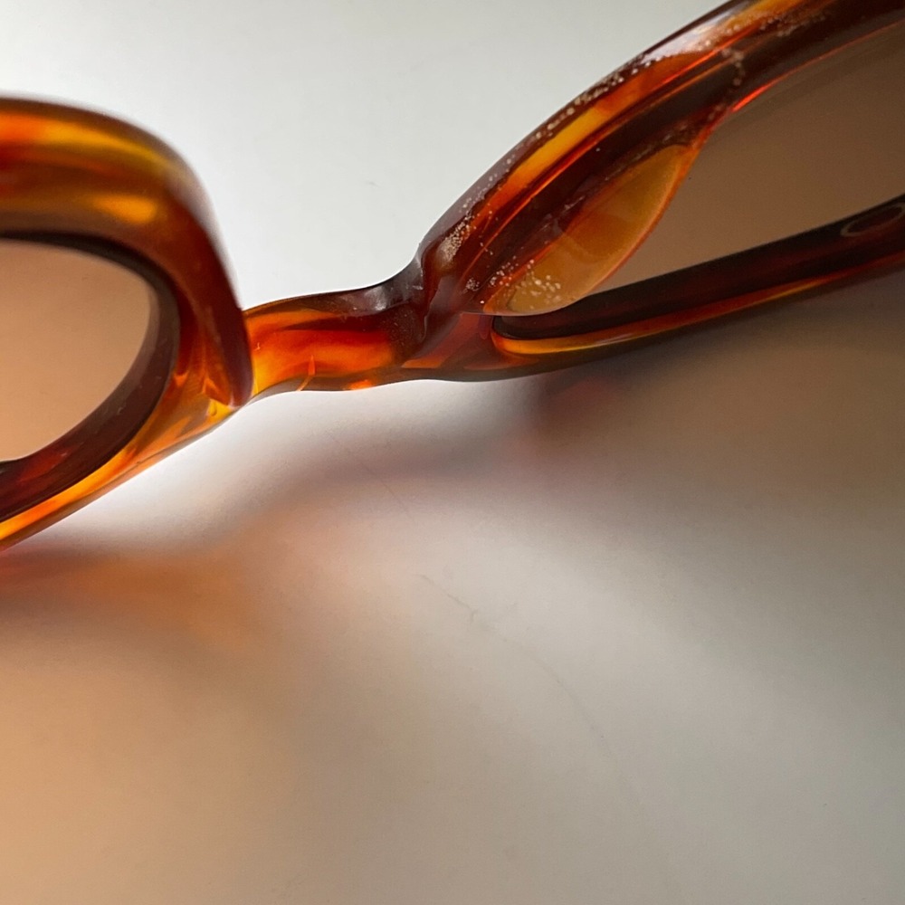 L.A. Eyeworks Vtg Sunglasses 123 104 Round Tortoiseshell Brown Frames Only - Picture 10 of 13